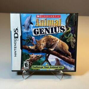 Nintendo DS Scholastic Animal Genius Game Cartridge Case Complete